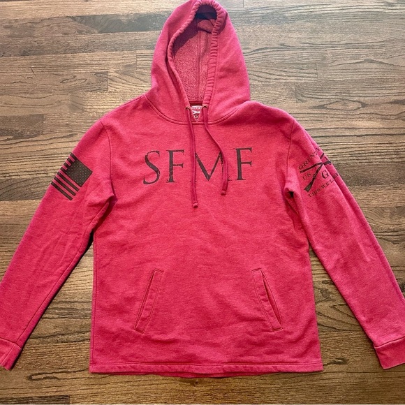 Men’s Grunt Style Red Hoodie Medium - Picture 1 of 5